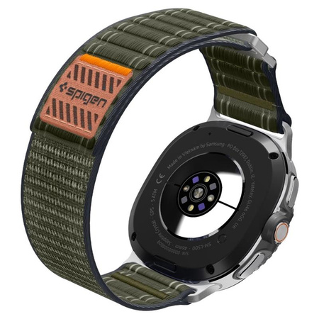 PASEK DO GALAXY WATCH 8 | 8 CLASSIC 40 44 46 mm SPIGEN NYLONOWY ZIELONY
