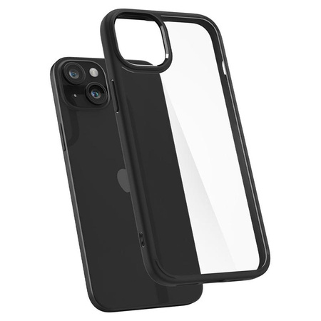 Spigen Ultra Hybrid - Coque pour iPhone 15 Plus (Noir mat)