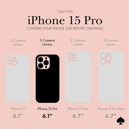 Kate Spade New York Schutzhülle MagSafe - iPhone 15 Pro (verstreute Blumen)