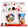Mickey Mouse - sada nádobí do mikrovlnné trouby (talíř, miska, hrnek 265 ml) (bílá)
