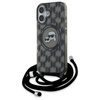 Karl Lagerfeld IML Crossbody Monogram Karl & Choupette Head MagSafe - iPhone 16 Case (noir)