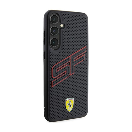 Ferrari Big SF Perforiert - Samsung Galaxy S24+ Gehäuse (schwarz)