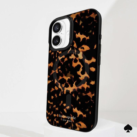 Kate Spade New York Protective MagSafe - Hülle für iPhone 16 (Tortoise)