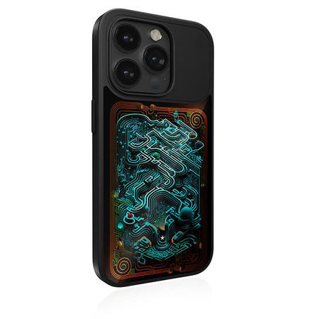 STM Reveal Warm MagSafe - Etui anti-stress iPhone 15 (Black Realm)