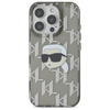 Karl Lagerfeld IML Karl Head Galvanizované pouzdro - iPhone 16 Pro (černé)