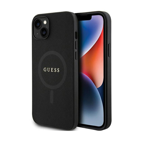 Guess Saffiano MagSafe - iPhone 15 Case (black)