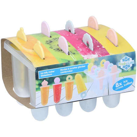 Fresh & Cold - Ice cream / sorbet mold on a stick 8x50 ml
