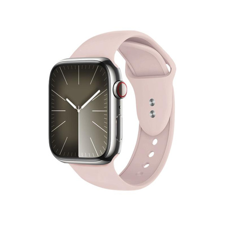 Crong Liquid - Pánt Apple Watch-hoz 38/40/41 mm (homokrózsaszín)