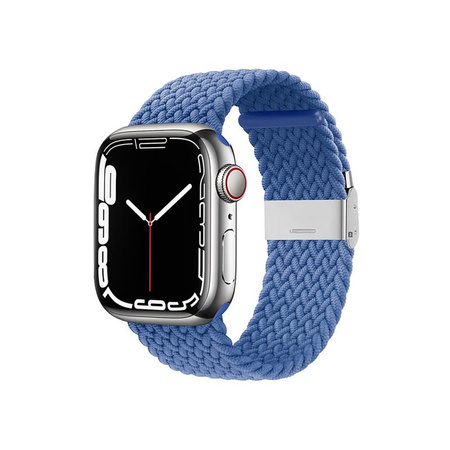 Crong Wave Band - Geflochtenes Armband für Apple Watch 38/40/41 mm (blau)