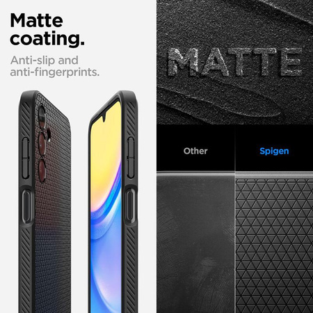 Spigen Liquid Air - Case for Samsung Galaxy A15 4G/5G (Matte Black)