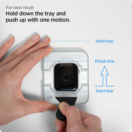 Spigen Proflex EZ FIT 2er-Pack - Hybridglas für Apple Watch 8 / 7 41 mm (2 Stück)