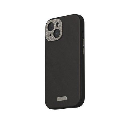 Moshi Napa MagSafe - Leather iPhone 15 Case (Midnight Black)