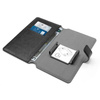 PURO Universal Wallet 360° - Universal-Drehetui mit Kartenfächern, Größe XXL (schwarz)