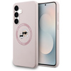 Karl Lagerfeld Silicone Karl & Choupette Heads MagSafe – Case Samsung Galaxy S25 FE (pink)