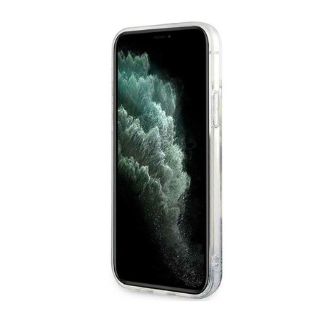 Karl Lagerfeld Liquid Glitter NFT Choupette Head - Hülle für iPhone 12 / iPhone 12 Pro (Silber)