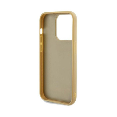 Guess Disco Metal Script - Coque iPhone 14 Pro (Or)