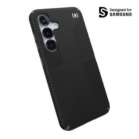 Speck Presidio2 Grip - pouzdro pro Samsung Galaxy S25 / S24 (černé/skleněné/bílé)
