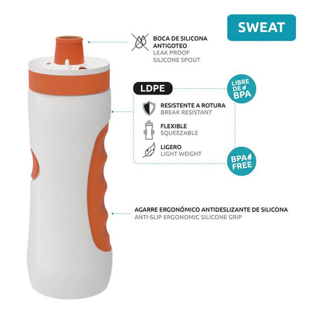 Quokka Sweat - 680 ml sports bottle bidon (Mango Tango)