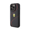 Ferrari Twist Metal Logo - iPhone 15 Pro Case (black)