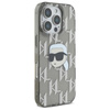 Karl Lagerfeld IML Karl Head Electroplated - Coque iPhone 16 Pro Max (noir)