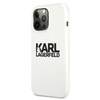 Karl Lagerfeld Silicone Stack Logo - Etui iPhone 13 Pro (biały)