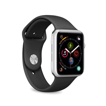 PURO ICON - Bracelet sport élastique pour Apple Watch 38/40/41 mm (S/M & M/L) (noir)