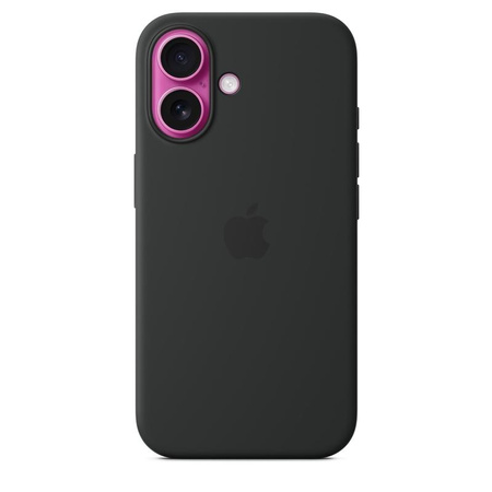Apple Silicone Case - Coque en silicone avec MagSafe pour iPhone 16 (noir)