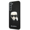 Karl Lagerfeld Saffiano Ikonik Karl`s Head - Samsung Galaxy S22+ Tasche (schwarz)