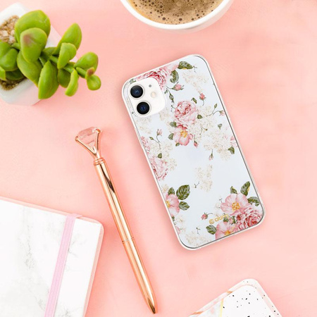 Crong Flower Case - Coque pour iPhone 12 Mini (Motif 02)