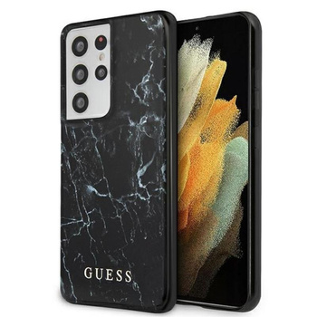 Guess Marble - Etui Samsung Galaxy S21 Ultra (czarny)