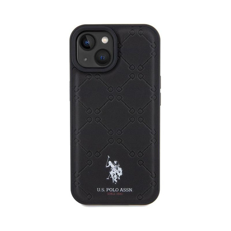 US Polo Assn Yoke Pattern  - Case iPhone 15 (black)