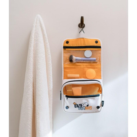 Snoopy - Travel cosmetic bag with hanging handle