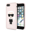 Karl Lagerfeld Fullbody Silicone Iconic - Coque iPhone SE 2020 / 8 / 7 (Rose clair)