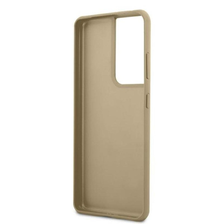 Kolekce Guess 4G Charms - pouzdro pro Samsung Galaxy S21 Ultra (hnědé)