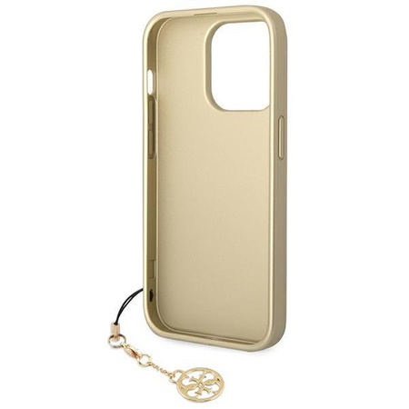 Kolekce Guess 4G Charms - pouzdro na iPhone 14 Pro (hnědé)