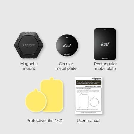 Spigen mágneses autós tartó QS11 - autós tartó (fekete)