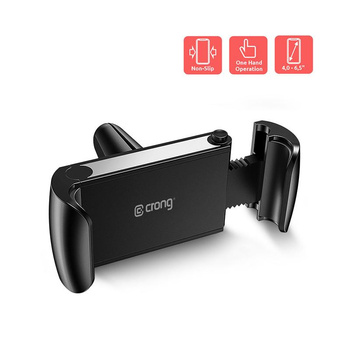 Crong Universal Smart Car Holder - Support de voiture universel pour téléphone 4"-6.5" (noir)