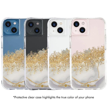 Case-Mate Karat - Coque pour iPhone 13 décorée avec de l'or (Marbre)