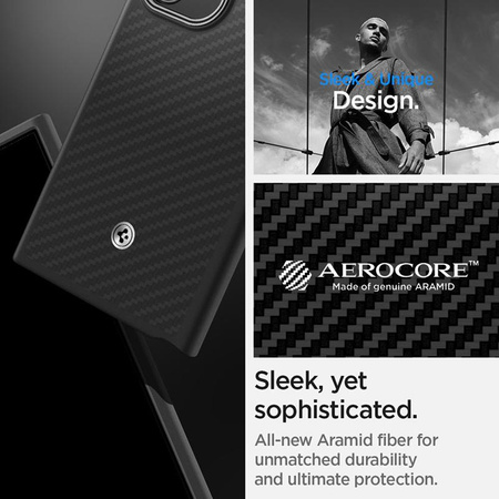 Spigen Enzo Aramid - Samsung Galaxy S24 Ultra Gehäuse (Schwarz)