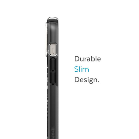 Speck Presidio Perfect-Clear mit Impact Geometry + MagSafe - Gehäuse für iPhone 15 Plus / 14 Plus mit MICROBAN-Beschichtung (Clear / Black)