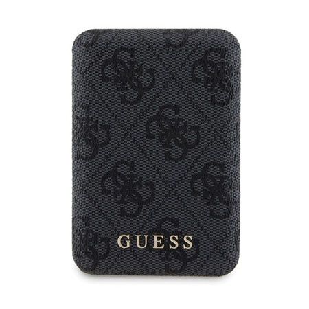 Guess Bundle Pack MagSafe 4G Metal Gold Logo - sada pouzdra + Power Bank 5000mAh MagSafe iPhone 11 (černá)