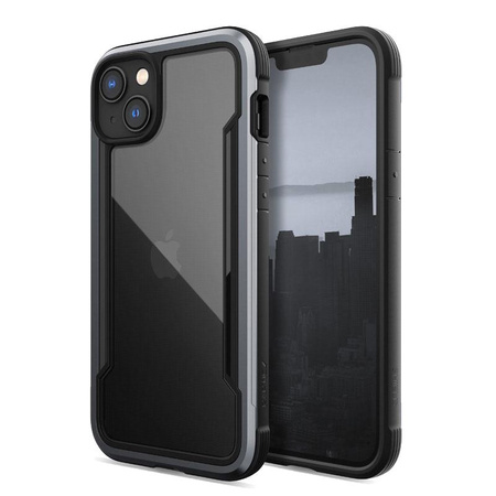 X-Doria Raptic Shield - Aluminum Case for iPhone 14 Plus (Drop-Tested 3m) (Black)