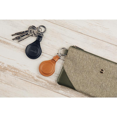 Moshi AirTag Key Ring - Brelok premium do Apple AirTag (Caramel Brown)