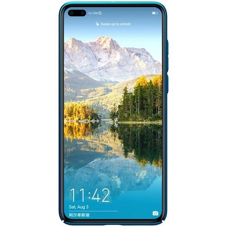 Nillkin Super Frosted Shield - Huawei P40 Case (Peacock Blue)