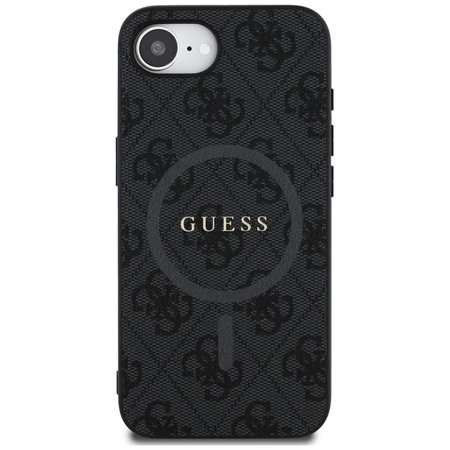 Guess 4G Ring Classic Logo MagSafe - Tasche für iPhone 16e (schwarz)