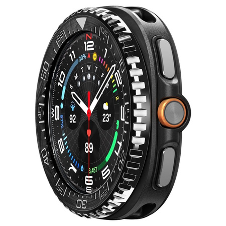 Spigen Bezel Tune Pro Diver - Pouzdro / Ochranný rámeček pro Samsung Galaxy Watch 8 Classic 46 mm (Silver)