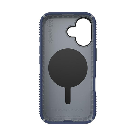 Speck Presidio2 Grip ClickLock & MagSafe - Coque pour iPhone 16 (Bleu côtier / Gris poussière / Blanc)