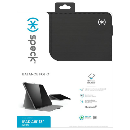 Speck Balance Folio - iPad Air 13" M3 (2025) / M2 (2024) Case (Black)