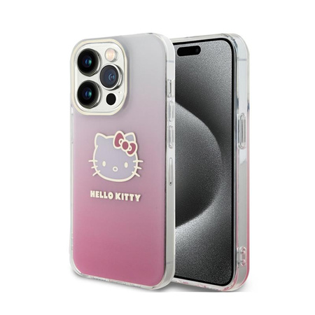 Hello Kitty IML Gradient Electrop Kitty Head - iPhone 13 Pro Max tok (rózsaszín)