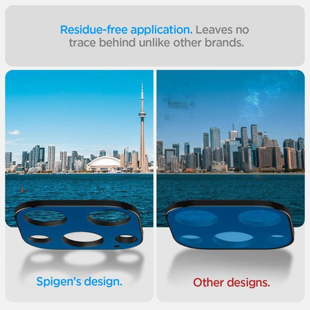 Spigen Optik.TR Camera Lens Protector 2-Pack - Lens protection glass for iPhone 16 Pro / 16 Pro Max / 15 Pro / 15 Pro Max / 14 Pro / 14 Pro Max (Black)